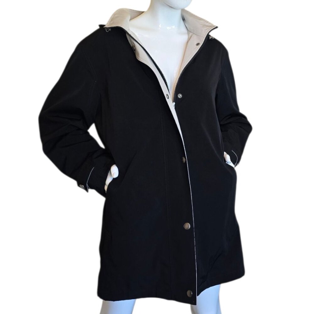 Women's Black & Tan CROFT & BARROW Lined Jacket sz 1X
